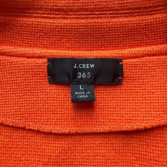 J.Crew 365 Sophie Open-Front Knit Blazer Cardigan Orange Large. - Picture 5 of 6